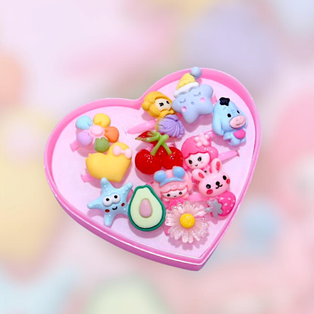 Kids Multicolor Rings 1-10 Years Plastic Daily Wear