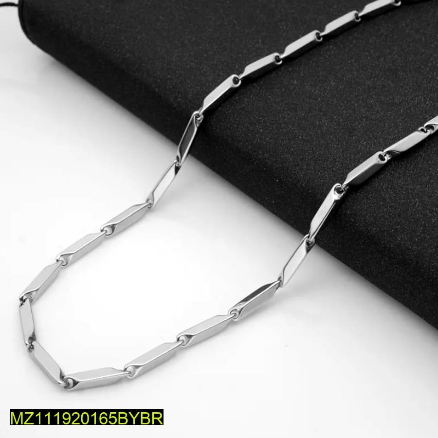 Men's Stainless Steel Chain Locket Silver Daily Wear