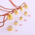 Transparent Gabu Amulet Tube Pendant Nepal Stupa Bottle