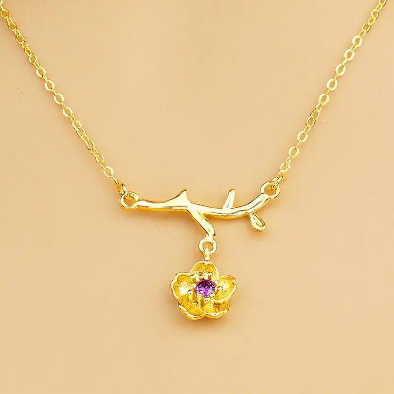 Gold Plated Daisy Jewelry Set for Women
