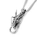 Men Dragon Pendant Necklace Titanium Steel Gold Chain
