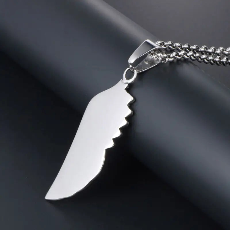Titanium Steel Angel Wing Necklace for Women