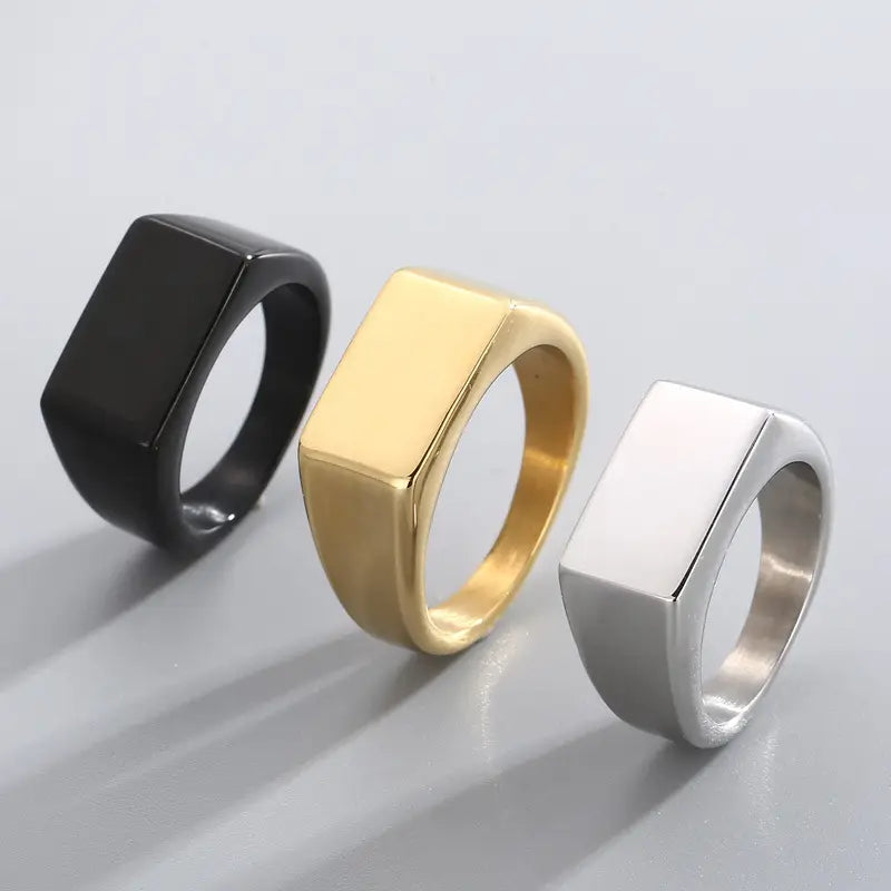 Engravable Titanium Steel Ring for Women Daily Wear