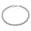 Silver Plated Hollow Bead Bracelet for Women