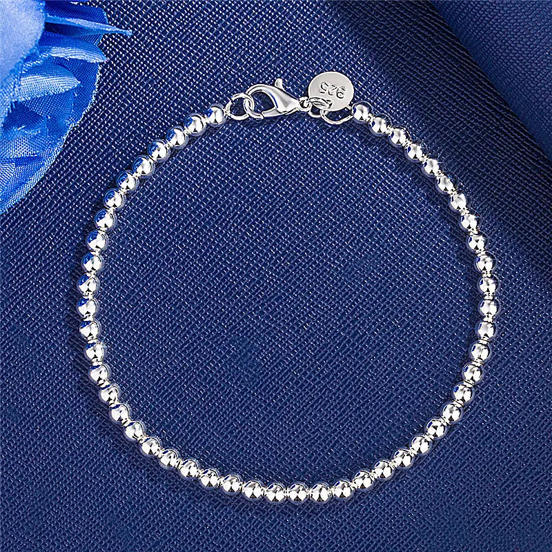 Silver Plated Hollow Bead Bracelet for Women