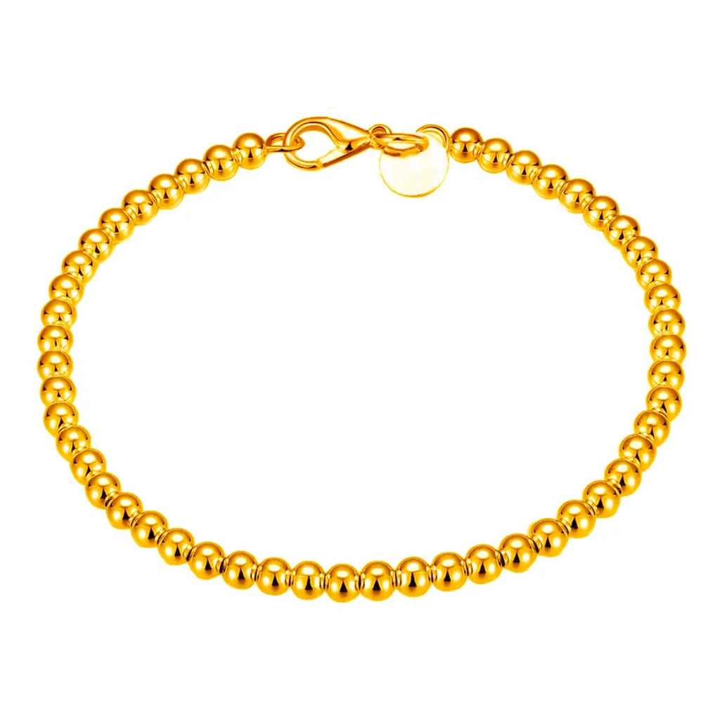 Silver Plated Hollow Bead Bracelet for Women