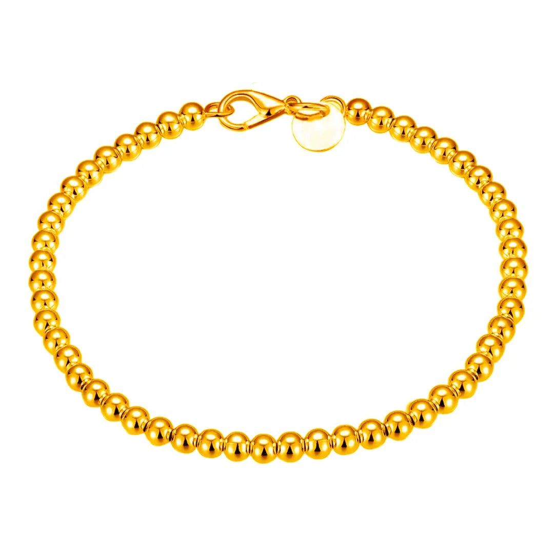 Silver Plated Hollow Bead Bracelet for Women
