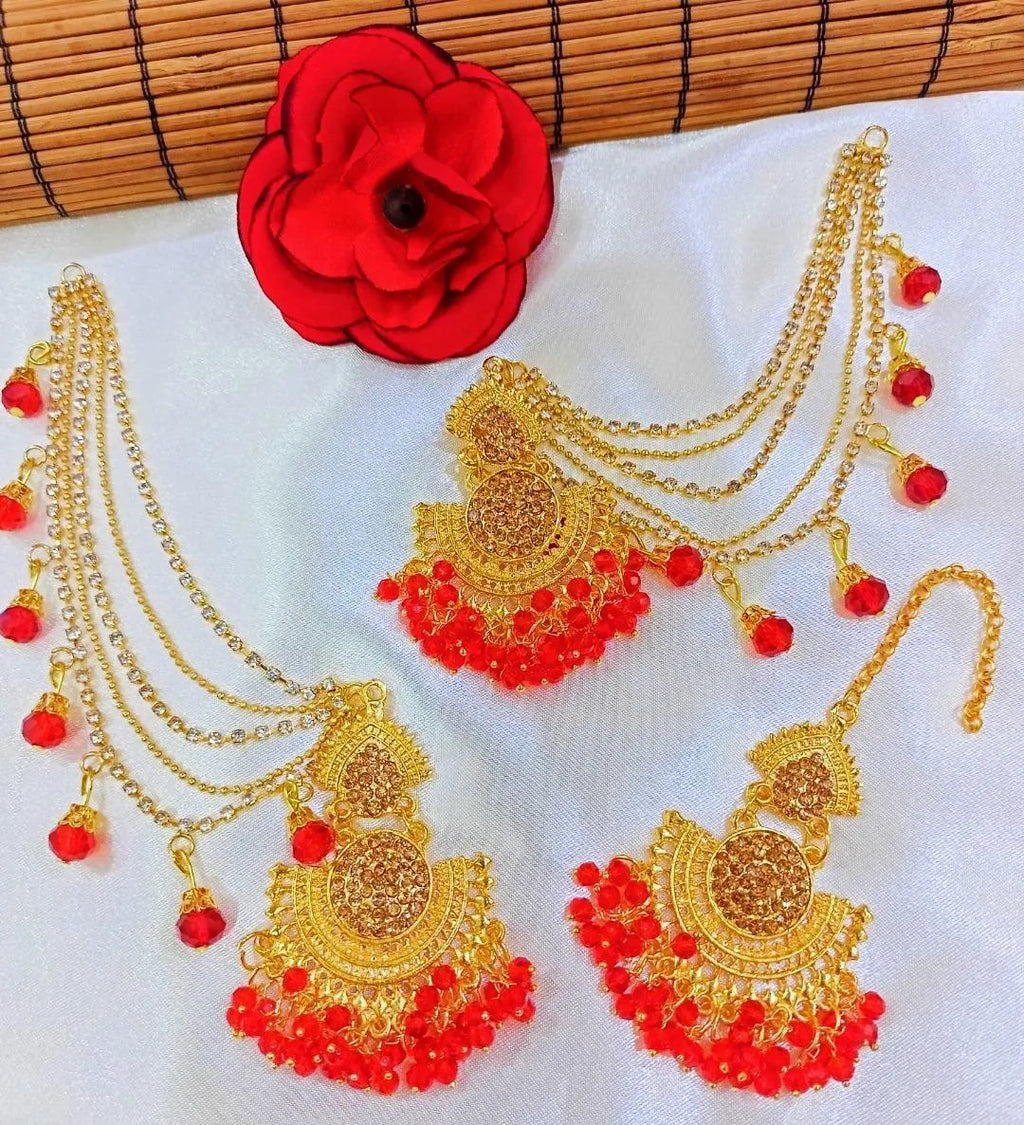 Golden Multicolor Jhumkas for Weddings & Festivals
