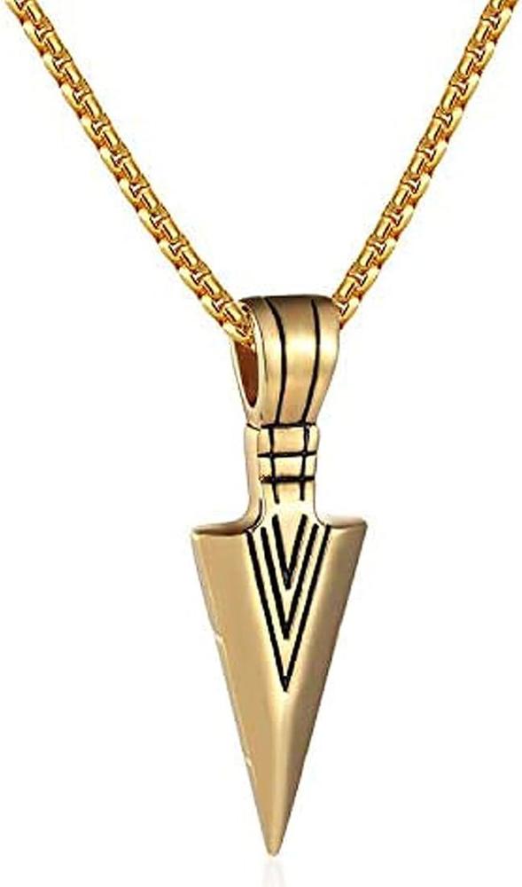 Silver Arrow Pendant for Men - Durable Alloy, Silver Plated