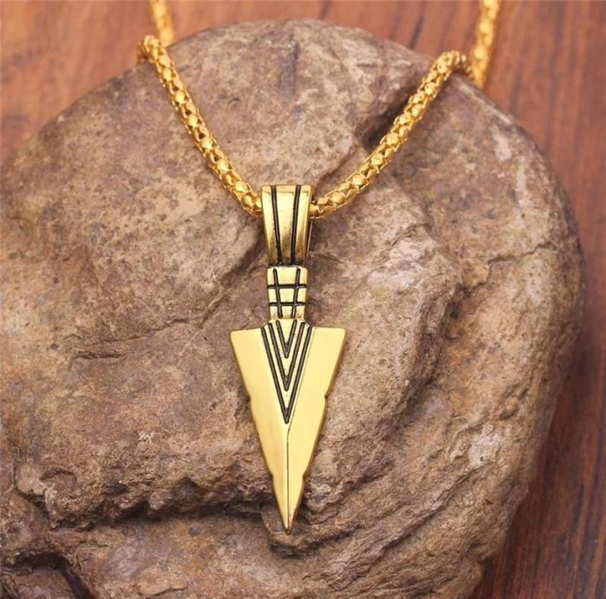 Silver Arrow Pendant for Men - Durable Alloy, Silver Plated