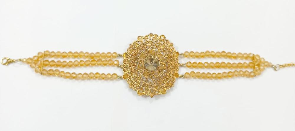 Golden Floral Bracelet for Women with Adjustable Size
