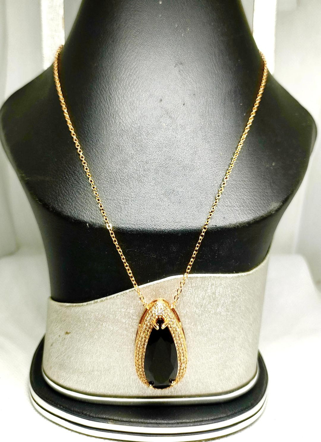 Black & Golden Alloy Pendant for Bridal & Daily Wear