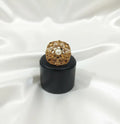 White Adjustable Ring for Wedding & Eid Wear